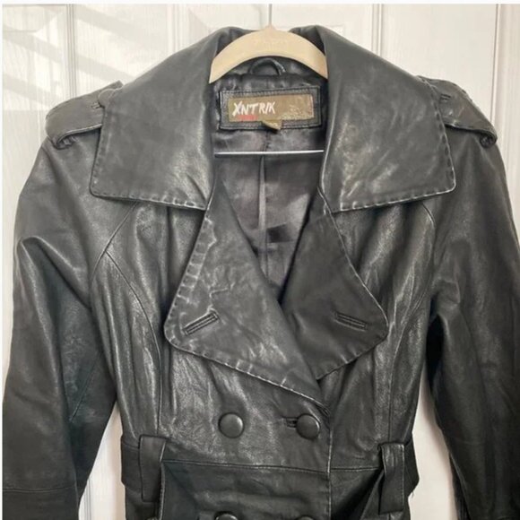 Vintage Belted Leather Jacket - Picture 3 of 5